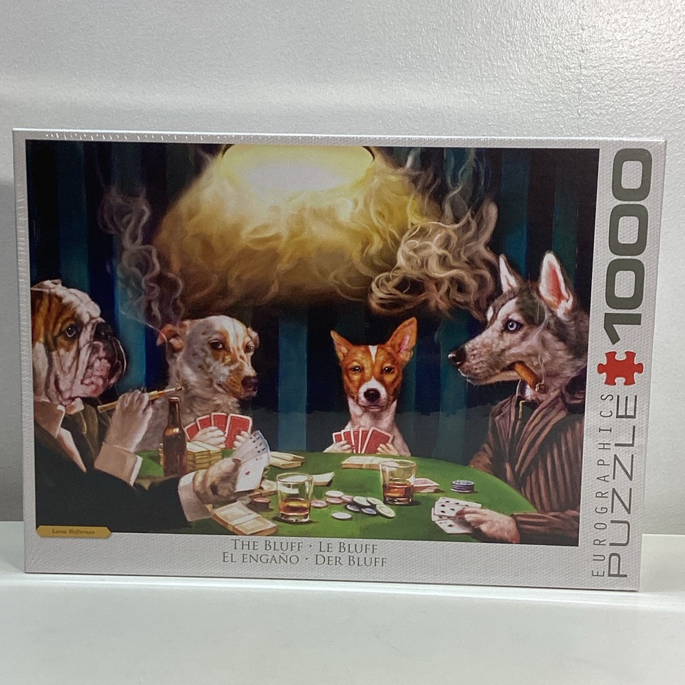 NIB Canine Card Game Puzzle - 1000 Pieces
